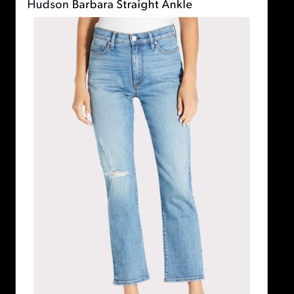 HUDSON Barbara Straight Ankle Jeans
